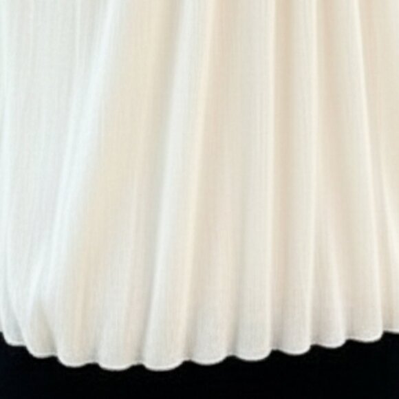 NWOT St. John Knits Elegant Black White Silk Ruched Tank  Top Large - Picture 11 of 12